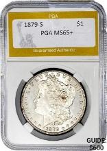 1879-S Morgan Silver Dollar PGA MS65+