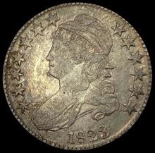 1823 SILVER Capped Bust Half Dollar CLOSELY UNCIRCULATED