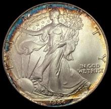 1986 SILVER American Eagle Dollar GEM BU