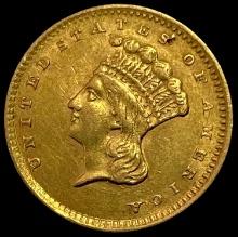 1856 GOLD $1 Indian Princess Head CHOICE AU