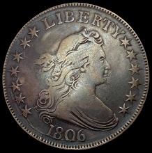 1806 SILVER Draped Bust Half Dollar LIGHTLY CIRCULATED