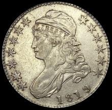 1819 SILVER Capped Bust Half Dollar CLOSELY UNCIRCULATED
