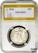 1934 Silver 50C PGA MS65