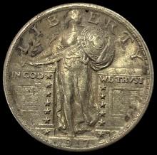 1917 Type 1 Standing Liberty SILVER Quarter CLOSELY UNCIRCULATED