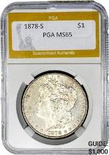 1878-S Morgan Dollar PGA MS65