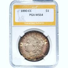 1880-CC Morgan Dollar PCGA MS64