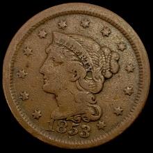 1853 Large Cent LIGHTLY CIRCULATED