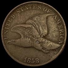 1858 Copper-Nickel Flying Eagle Cent LIGHTLY CIRCULATED