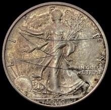 1919 Walking Liberty Half Dollar SILVER CLOSELY UNCIRCULATED
