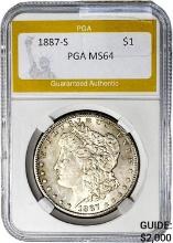 1887-S Morgan Dollar PGA MS64