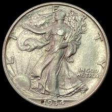 1934 SILVER Walking Liberty Half Dollar CLOSELY UNCIRCULATED