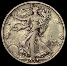 1933 SILVER Walking Liberty Half Dollar NEARLY UNCIRCULATED