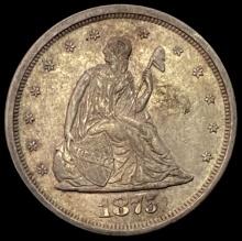 1875-S SILVER Twenty Cent Piece UNCIRCULATED