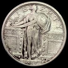 1917-D SILVER Standing Liberty Quarter LIGHTLY CIRCULATED