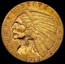 1915 GOLD Indian Head Quarter Eagle UNCIRCULATED