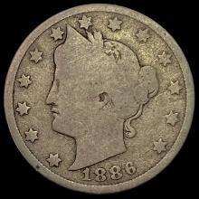 1886 Liberty Head Nickel NICELY CIRCULATED