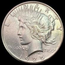 1925-S SILVER Peace Dollar CLOSELY UNCIRCULATED