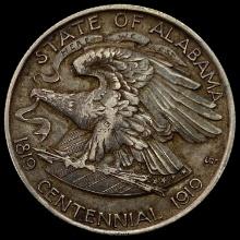 1921 SILVER Alabama Centennial Half Dollar LIGHTLY CIRCULATED