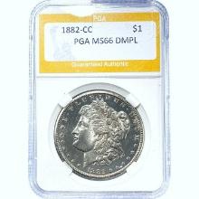 1882-CC Morgan Dollar PCGS MS66 DMPL