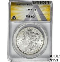 1883-O Morgan Dollar ANACS MS62 SILVER