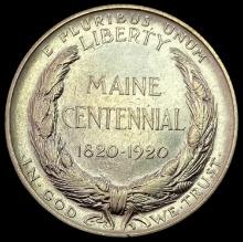 1920 SILVER Maine Centennial Half Dollar UNCIRCULATED