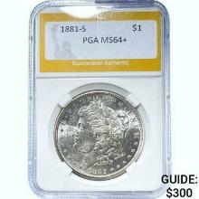 1881-S Morgan Dollar PCGS MS64+