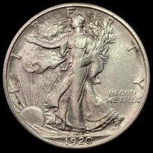 1920-S SILVER Walking Liberty Half Dollar LIGHTLY CIRCULATED