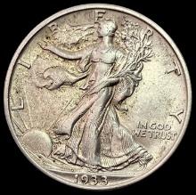 1933-S SILVER Walking Liberty Half Dollar CLOSELY UNCIRCULATED