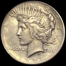 1921 Silver Peace Dollar ABOUT UNCIRCULATED