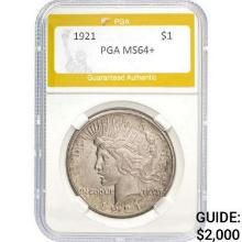 1921 Peace Dollar PGA MS64+  MS64+