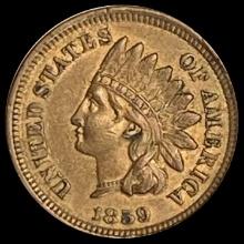 1859 Indian Head Cent CHOICE AU
