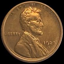 1920-D Lincoln Wheat Cent CHOICE AU