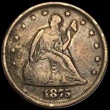 1875 Seated Liberty 20 Cents LIGHTLY CIRCULATED