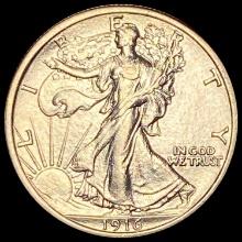 1916 Walking Liberty Half Dollar CLOSELY UNCIRCULATED