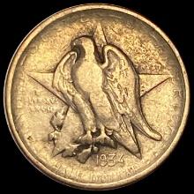 1934 Texas Silver Half Dollar NICELY CIRCULATED