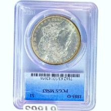 1885-O Morgan Dollar PCGS MS63 SILVER