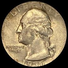 1936-D Washington Silver Quarter ABOUT UNCIRCULATED