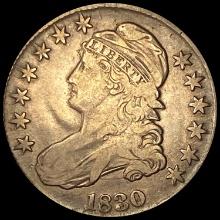 1830 Capped Bust Half Dollar LIGHTLY CIRCULATED