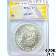 1883-O Morgan Dollar ANACS MS62 SILVER