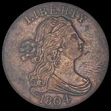 1804 Copper Draped Bust Half Cent UNCIRCULATED