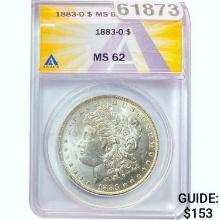 1883-O Morgan Dollar ANACS MS62 SILVER