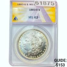 1883-O Morgan Dollar ANACS MS62 SILVER