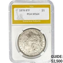 1878 8TF Morgan Dollar PGA MS64  MS64