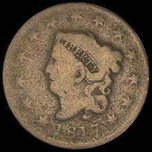 1817 Coronet Head Large Cent LIGHTLY CIRCULATED