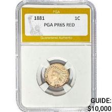 1881 Indian Head Cent PGA PR65 RED  PR65
