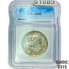 1921 Alabama Half Dollar ICG AU53