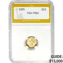 1885 Gold Dollar PGA PR63  PR63