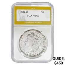 1904-O Morgan Dollar PGA MS65  MS65