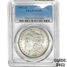 1902-O Morgan Silver Dollar PCGS MS65