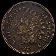 1872 Indian Head Cent NICELY CIRCULATED